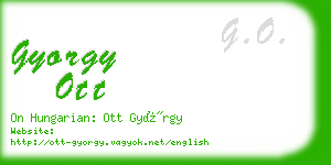 gyorgy ott business card